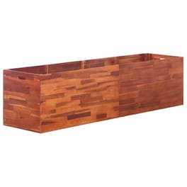 Vidaxl Ζαρντινιέρα Υπερυψωμένη 200 X 50 X 50 Εκ. Από Ξύλο Ακακίας