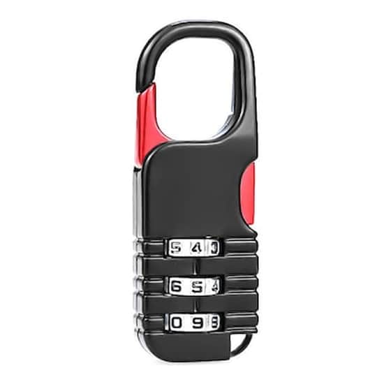 Ctech Λουκέτο Ασφαλείας Συνδυασμού Ctl-0014, Με Γάντζο, Μεταλλικό, Μαύρο image 0