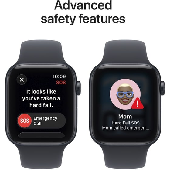 Apple Watch SE 3 GPS + Cellular 44mm Midnight Aluminium Case with Midnight Sport Band - M/L image 5
