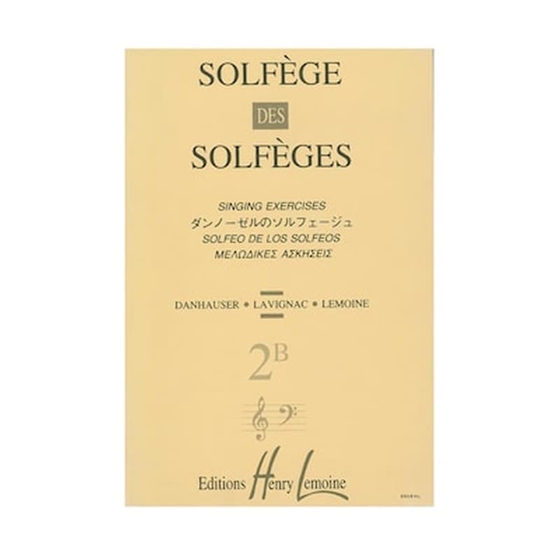 HENRY LEMOINE Solfege Des Solfeges 2b