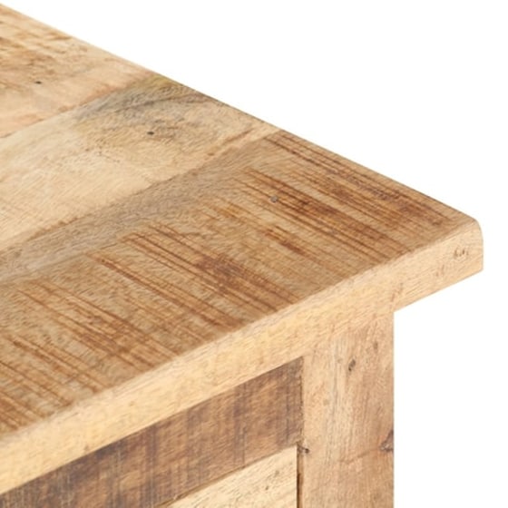 Κομοδίνο Vidaxl Από Ακατέργαστο Ξύλο Μάνγκο 40x30x50 cm - Φυσικό image 5