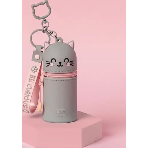 Κασετίνα Σιλικόνης Legami Mini Kawaii με Μπρελόκ Kitty image 5