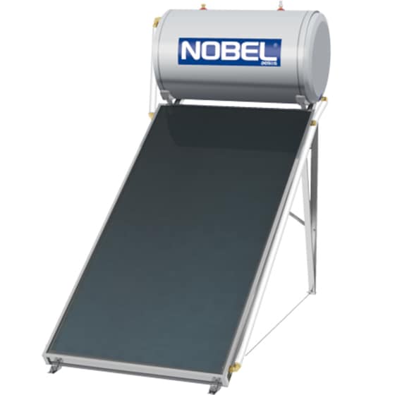 Ηλιακός Θερμοσίφωνας NOBEL Aelios Glass 160L/2.6τμ Διπλής Ενέργειας Ταράτσας image 1