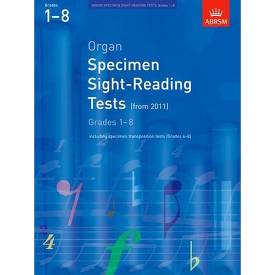 Abrsm Organ Specimen Sight Reading Tests  Grades 1-8 Βιβλίο Για Organ image 1
