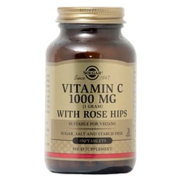 Solgar Vitamin C 1000mg Rose Hips - 100 ταμπλέτες