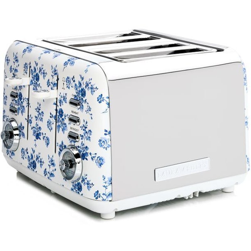 LAURA ASHLEY LAURA ASHLEY LA-STCR4 4 Θέσεων 1500W Μπλε/Λευκό Φρυγανιέρα