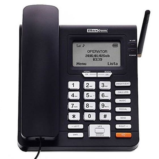 Σταθερό Gsm Τηλέφωνο Maxcom Comfort Mm28d Μαύρο Με Λειτουργία Κινητού Τηλεφώνου Και Ραδιόφωνο image 0