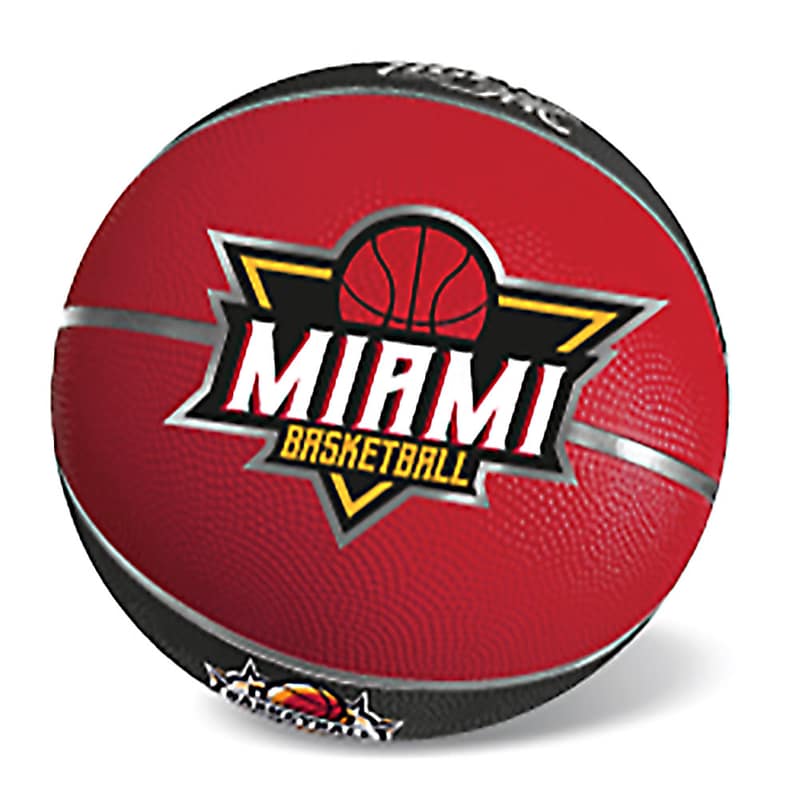 STAR TOYS Μπάλα Basket Tiger Star Miami Red Black 361 Size 7