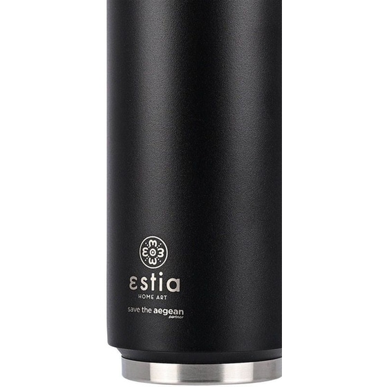 Παγούρι Θερμός Estia Home Art Save The Aegean Midnight Black 500 ml image 2