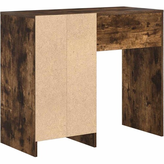 Γραφείο VidaXL από Επεξεργασμένο Ξύλο 90x37,5x75 cm - Καπνιστή Δρυς image 6