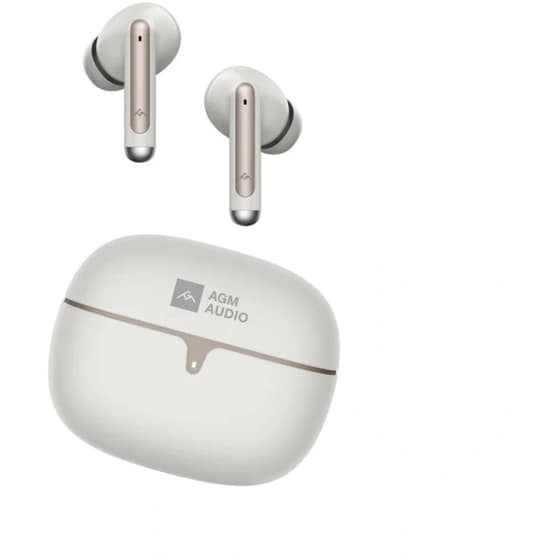Ακουστικά Bluetooth AGM Buds 5 - Beige image 0