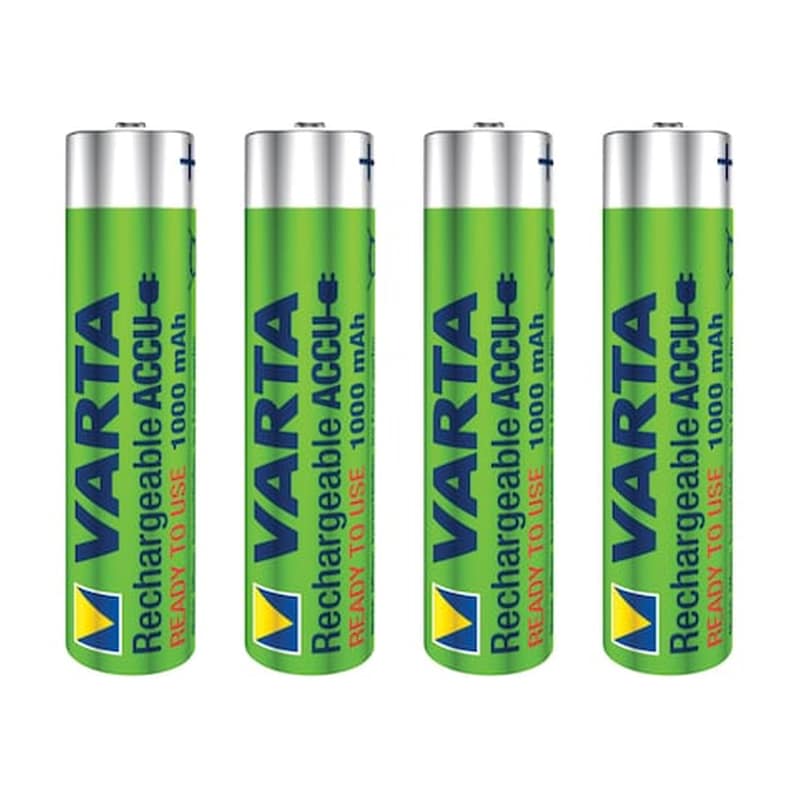 VARTA Επαναφορτιζόμενες Μπαταρίες Varta AAA NiMH 1000mAh 1.2 V 4 τεμάχια