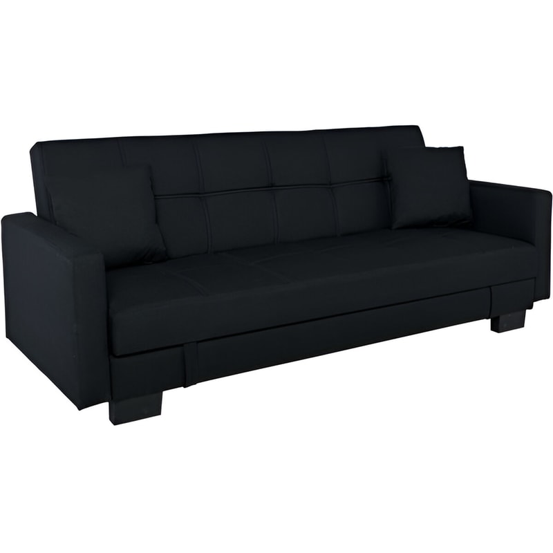 Τριθέσιος Καναπές Woodwell Kelso Ε9928.5 197x81cm - Μαύρο WOODWELL