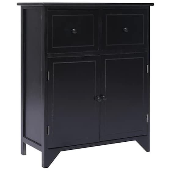 Vidaxl Βοηθητικό Ντουλάπι Μαύρο 60 X 30 X 75 Εκ. Από Ξύλο Παυλώνιας image 0