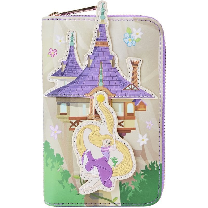 Πορτοφόλι Loungefly - Disney - Tangled - Rapunzel Swinging From Tower Zip Around Wallet (WDWA2608)