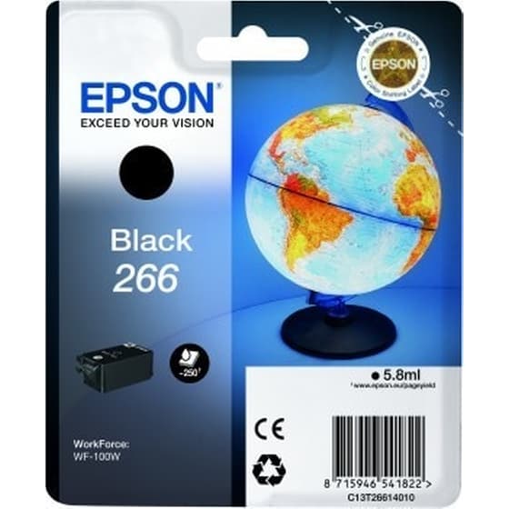 Epson T266 Μαύρο Μελάνι Εκτυπωτή C13T26614010 image 1