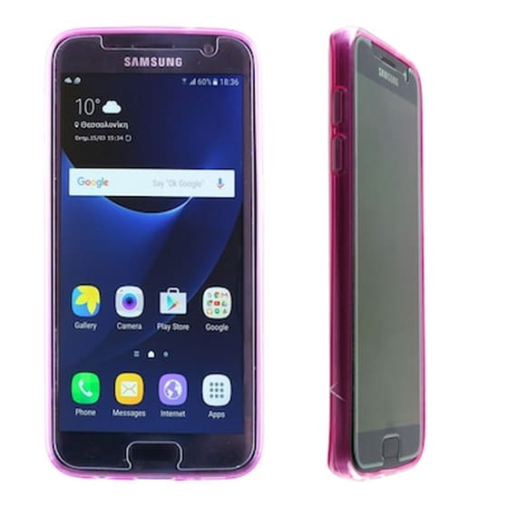 Θήκη Samsung Galaxy S7 - Volte-Tel Slimcolor TPU - Διάφανο Ροζ image 0