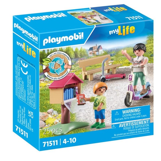 PLAYMOBIL® My Life Υπαίθρια ανταλλακτική βιβλιοθήκη (71511) image 0