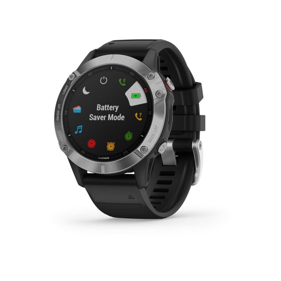 Smartwatch Garmin Fenix 6 47mm Ασημί-Μαύρο image 1