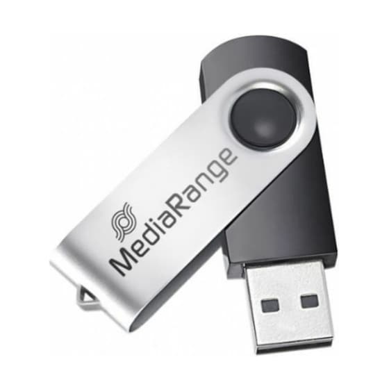 MediaRange MR911 32GB USB 2.0 Μαύρο/Ασημί image 0