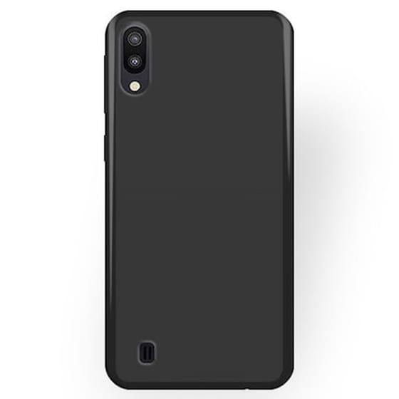 Samsung Galaxy M10 Θήκη Σιλικόνης Μαύρη Matt Silicone Case Black image 0