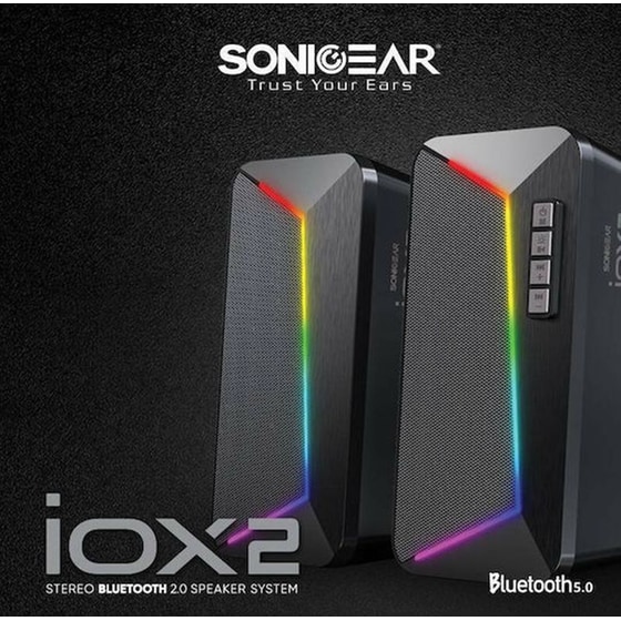 Ηχεία 2.0 Sonic Gears IOX 2 10W - Μαύρο image 2
