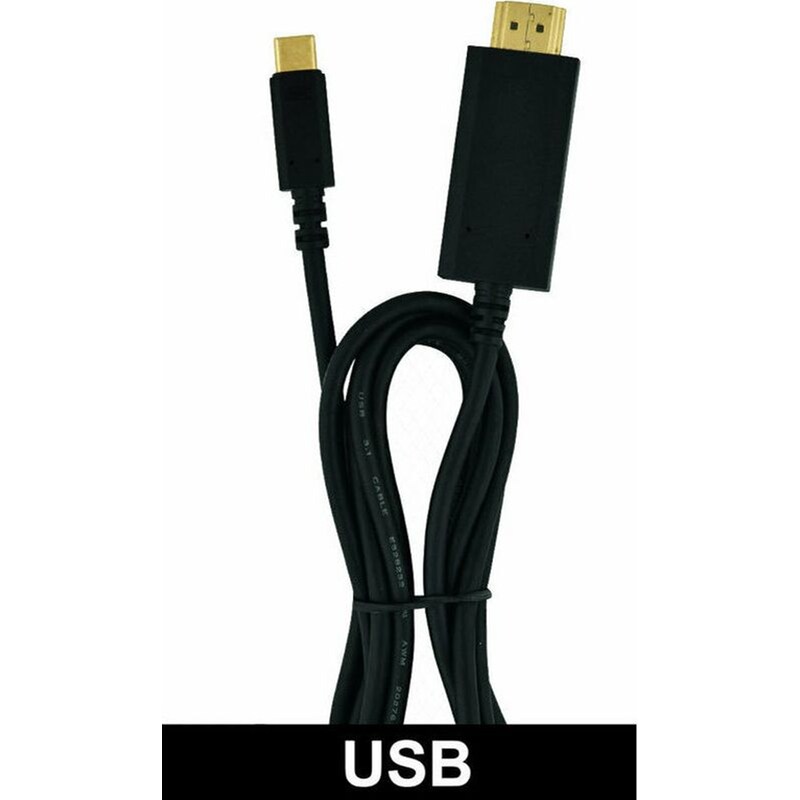HEITECH Αντάπτορας HEITECH 09001491 USB-C σε HDMI 1.8m - Μαύρο