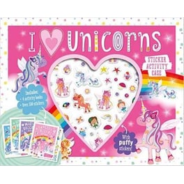 I Love Unicorns Sticker Activity Case