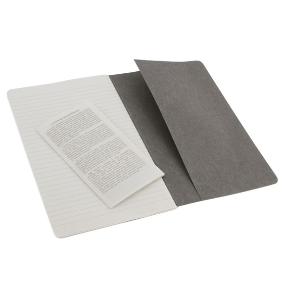 Σημειωματάριο Moleskine Journal Cahier Ruled Γκρι - Large (3 Τεμάχια) image 3