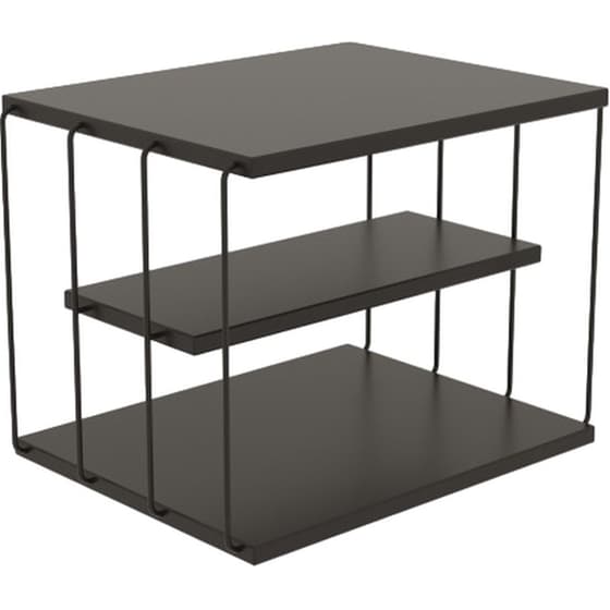 Βοηθητικό Τραπέζι 24Mall Life από Μέταλλο 50x34x40 cm - Ανθρακί image 0