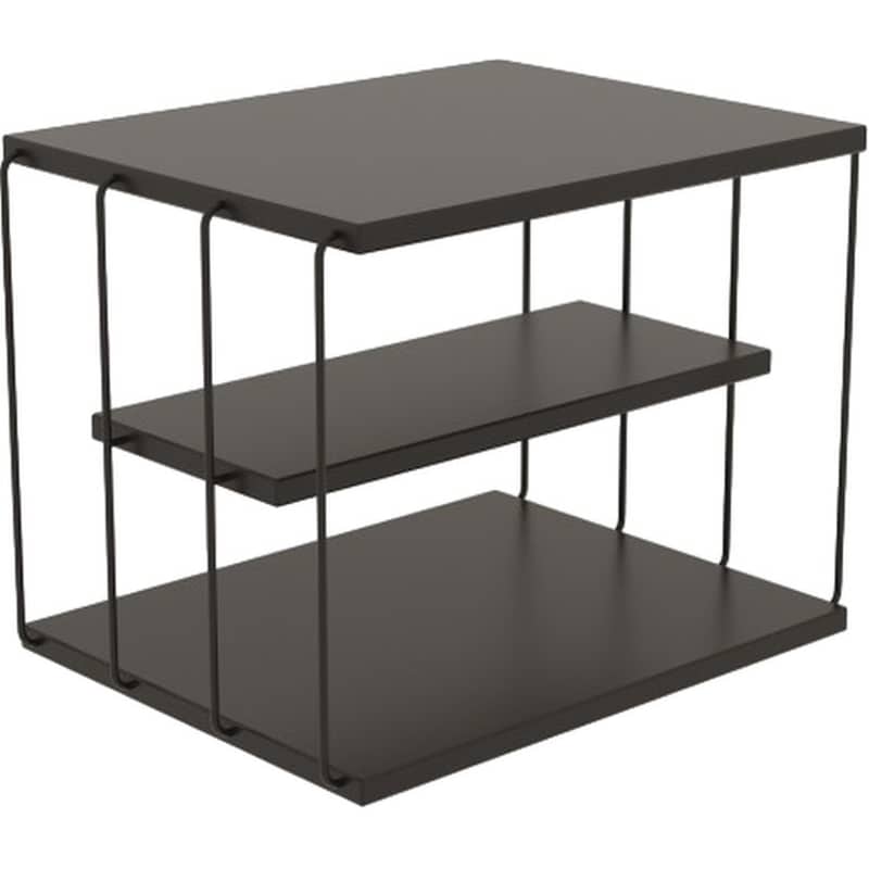 24MALL Βοηθητικό Τραπέζι 24Mall Life από Μέταλλο 50x34x40 cm - Ανθρακί