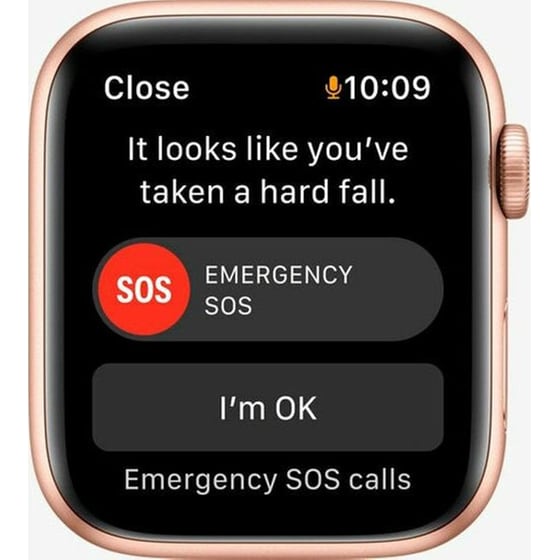 Apple Watch SE Gold Aluminium 44mm - Starlight Sport Band image 5