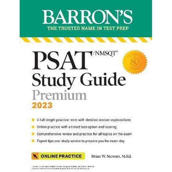 PSAT/NMSQT Study Guide, 2023: Comprehensive Review with 4 Practice Tests + an Online Timed Test Option image 0