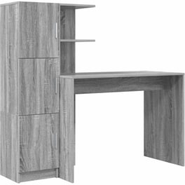 Γραφείο VidaXL 133,5x50x124 cm - Γκρι Sonoma (2 τεμ.)