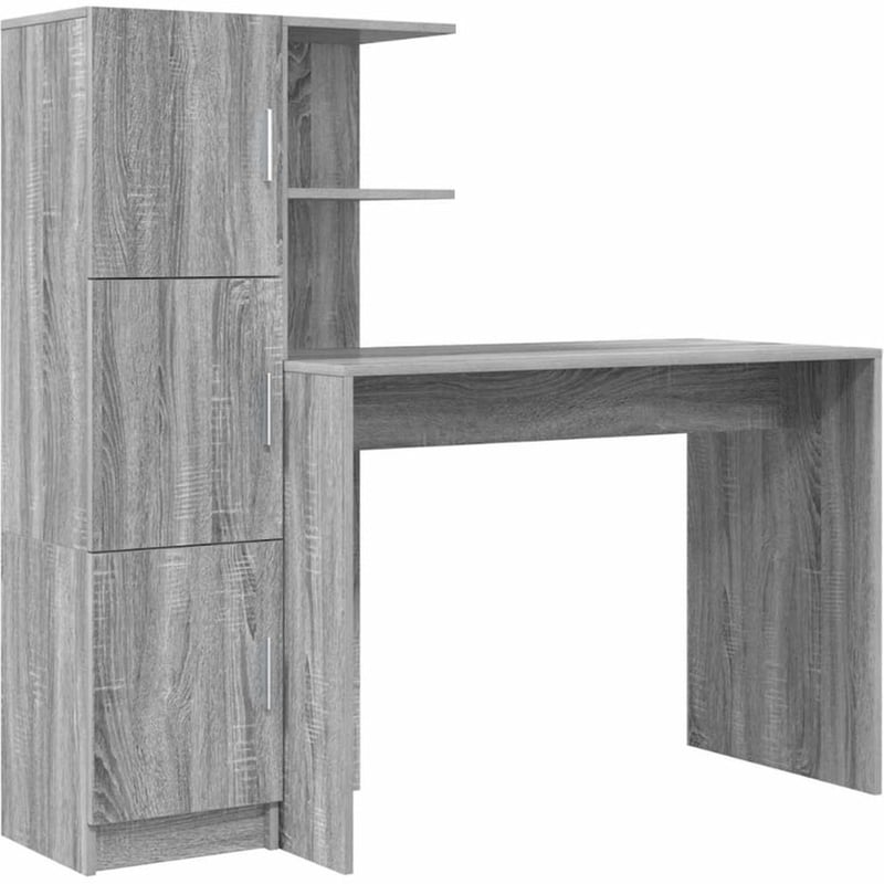 Γραφείο VidaXL 133,5x50x124 cm - Γκρι Sonoma (2 τεμ.)