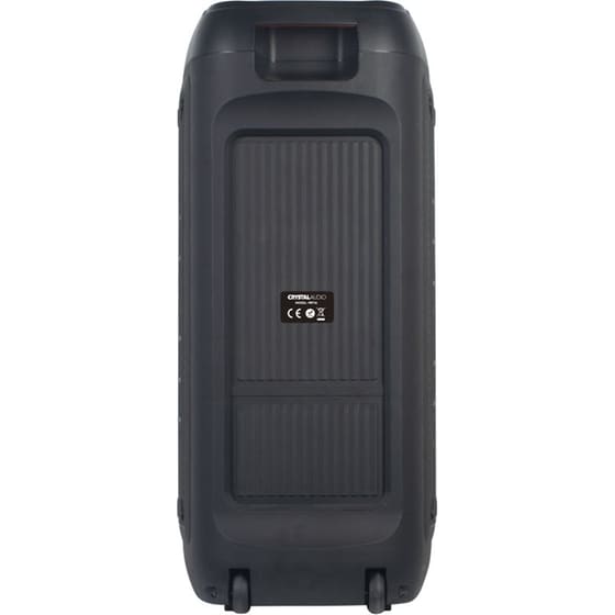 Party Speaker Crystal Audio PRT-16 TWS 120W Karaoke με Ασύρματo Μικρόφωνo - Μαύρο image 4