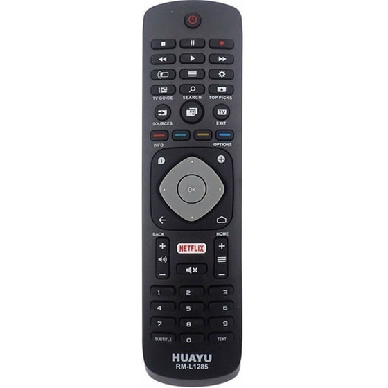 Τηλεχειριστήριο Τηλεόρασης Huayu RM-L1285 για Philips - Μαύρο image 0