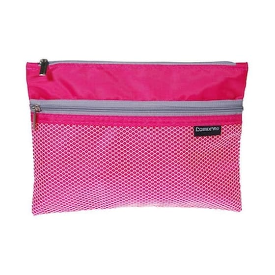 Comix Τσαντάκι Με Φερμουάρ + Θήκη B6 Φουξ Y21x15,5εκ. image 0