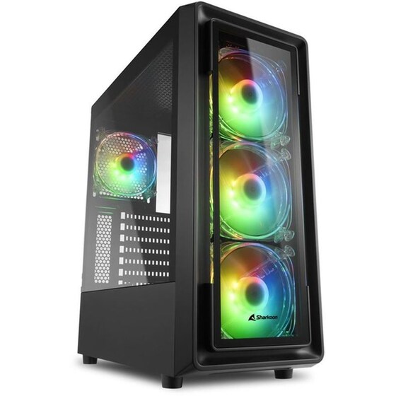 Κουτί Desktop Sharkoon TK4 RGB Gaming Midi Tower - Μαύρο image 0