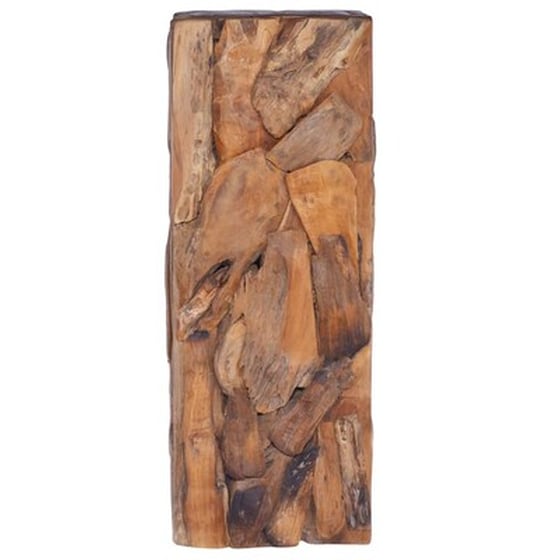 Τραπεζάκι Σαλονιού VidaXL από Μασίφ Ξύλο Teak 30x30x80cm - Καφέ image 2