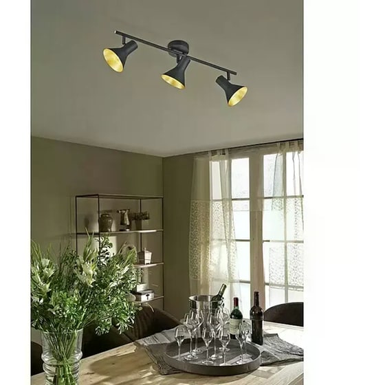 Σποτ Τρίφωτο Reality Lighting Nina Black image 6