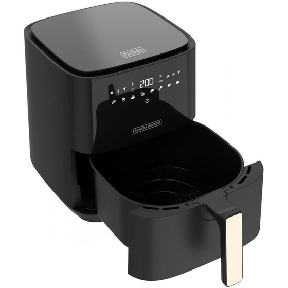 BLACK & DECKER BXAF5000E με Αποσπώμενο Κάδο 1450 W 5 L Μαύρο Φριτέζα Αέρος image 1