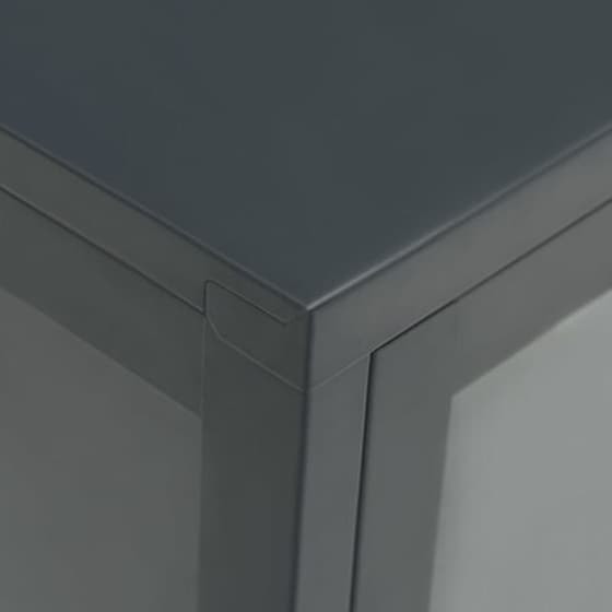 Vidaxl Μπουφές Ανθρακί 105 X 35 X 70 Εκ. Από Ατσάλι Και Γυαλί image 4