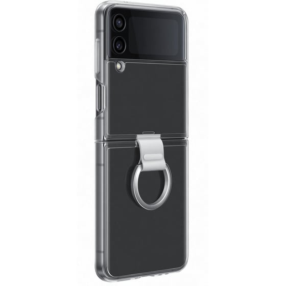 Θήκη Samsung Galaxy Z Flip 4 - Samsung Clear Cover with Ring - Transparent image 1