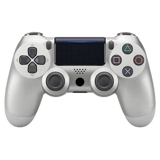 Gamepad Ασύρματο για PS4 με Δόνηση & Φωτισμό Ασημί image 0