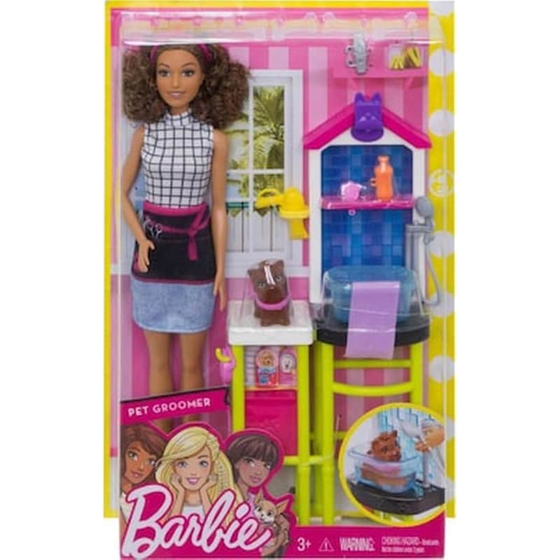 Mattel Barbie Doll Careers – Pet Groomer Playset (fjb31)