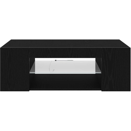 Έπιπλο Τηλεόρασης VidaXL με LED 90 x 39 x 30 cm - Μαύρη Οξιά image 6