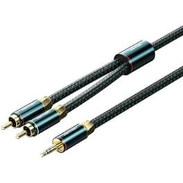 VENTION Καλώδιο Ήχου BCSGF 1x 3.5mm Jack Male σε 2x RCA Male 1 m Μαύρο