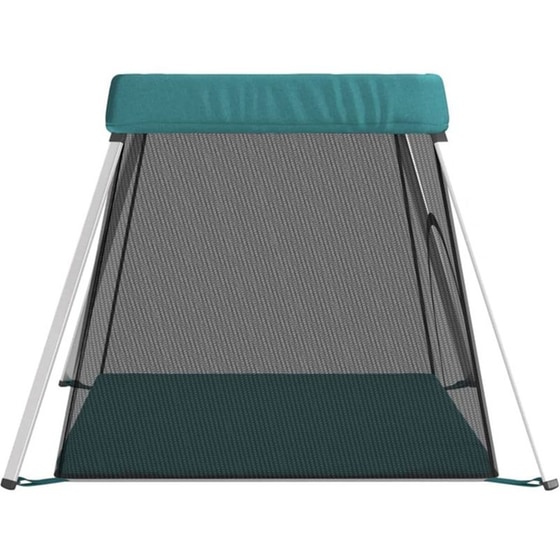 Παρκοκρέβατο VidaXL με Στρώμα & Δίχτυ Πράσινο image 3