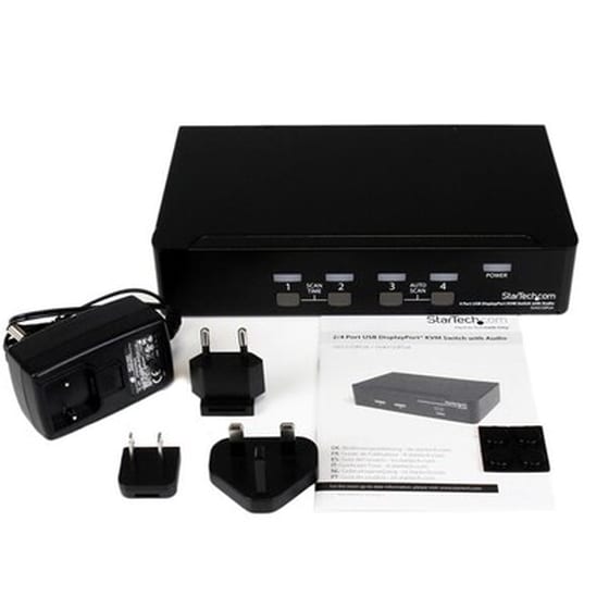 StarTech 4-Port KVM Switch USB/DisplayPort με Audio Support image 1